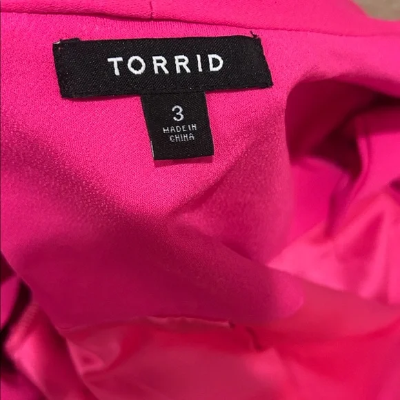 Torrid Women's Bright Pink Cropped Blazer - Picture 4 of 5